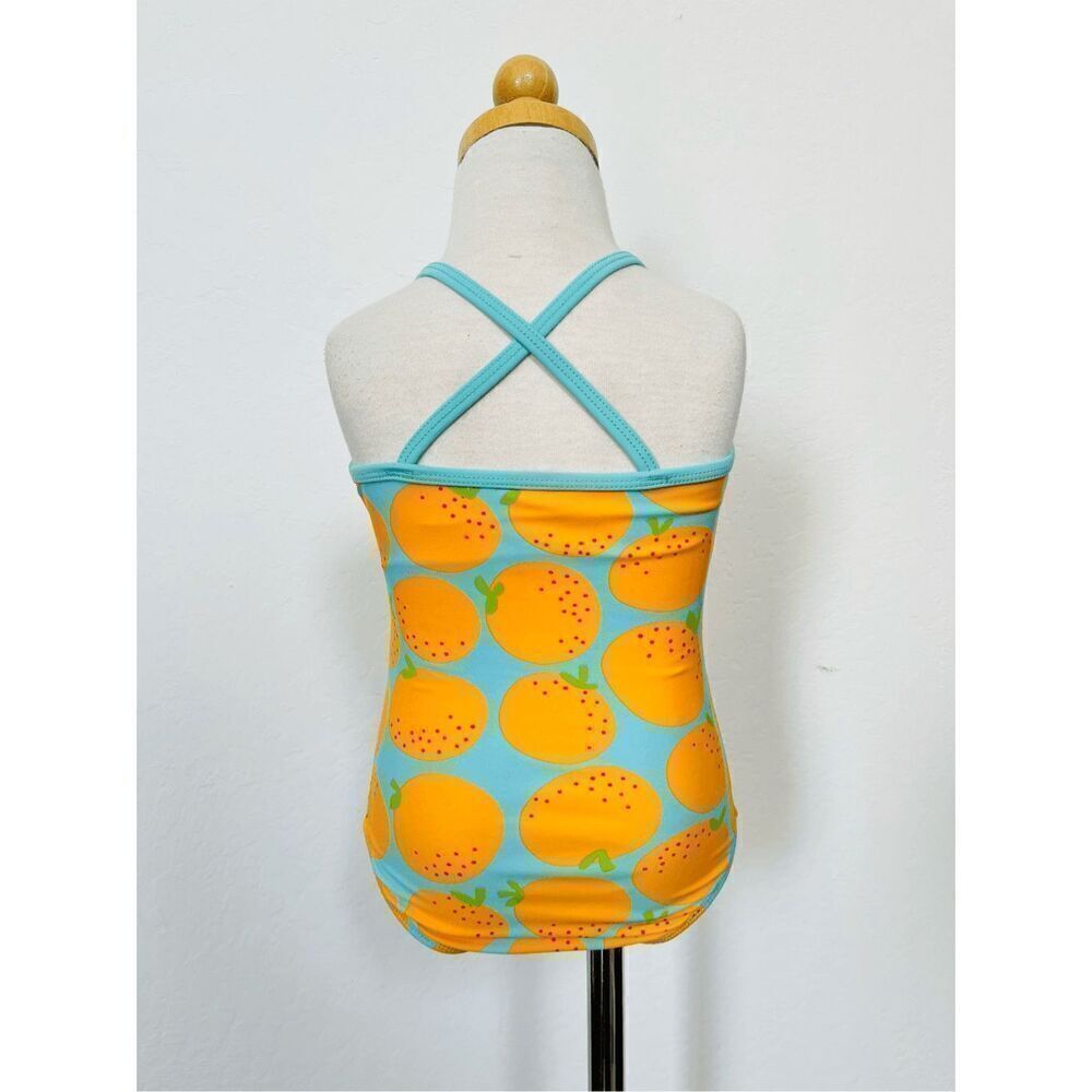 Tucker + Tate Toddler Girls 4 Orange Print 1-piece Bathing Suit BUY 2 GET 1 FREE - Picture 4 of 6